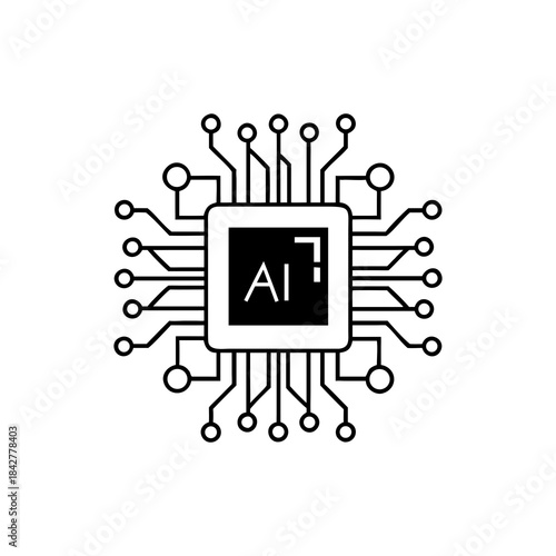Artificial intelligence chip with circuit board connections