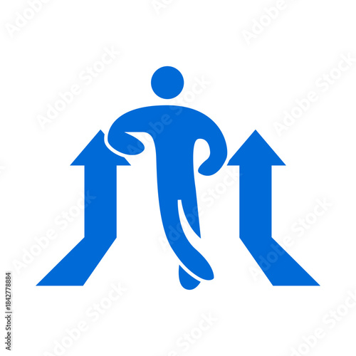 Personal Progress Upward Arrow Icon

Business Increase Motivation Vector