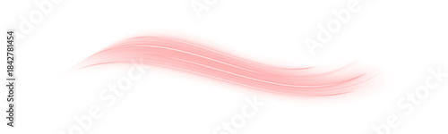 Red neon arcs ripple in fluid motion, forming abstract paths of glowing energy. Each streak radiates speed and intensity. Perfect for futuristic illustrations. PNG
