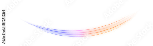 Pink and orange light streaks swirl in fluid, wave-like motions, forming abstract trails of glowing energy. Each line seems to dance in space. Ideal for neon or cyberpunk graphics. PNG