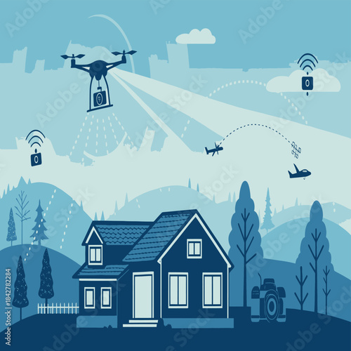 Real Estate Photography Drone: Aerial Perspective of Property and Surroundings