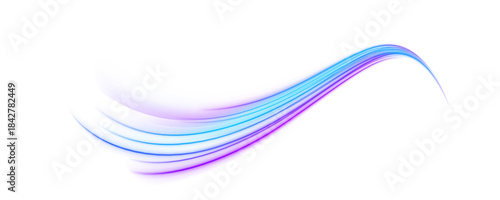 Cyan and teal light trails flow in smooth curves across a dark background, symbolizing high-speed digital networks. Neon sparks follow each twist. Perfect for futuristic tech designs. PNG