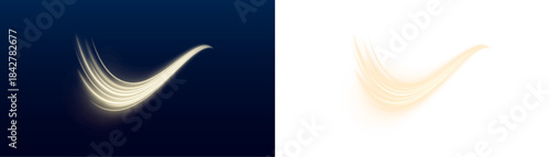 Neon golden streaks swirl in spirals, forming glowing paths of digital energy. Each line pulses with luminous motion. Perfect for cyberpunk or AI visuals. PNG