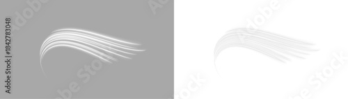 Electric white ribbons swirl in smooth spirals, forming glowing paths of digital energy. Each streak pulses with luminous motion. Perfect for cyberpunk visuals. PNG