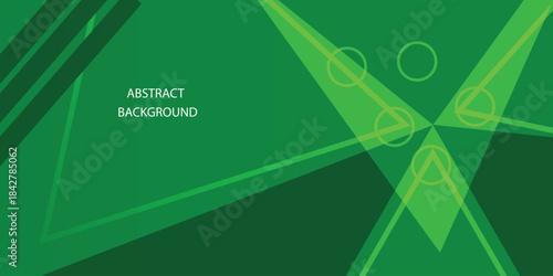 Colorful papercut abstract 3D background with gradient green square pattern combination bright color on background.  Futuristic  vector illustration   for banner, wallpaper, cover