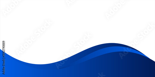 Modern abstract blue wave background with smooth flowing lines and gradient tones, ideal for banners, websites, or presentations.