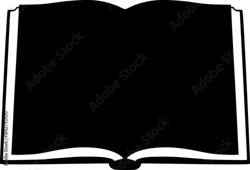 Book Icon – Minimalist Reading Symbol for Education, Literature, and Knowledge-Based Interfaces