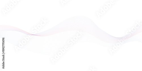 smooth flowing wave dots halftone lines dynamic blue purple pink gradient isolated on transparent