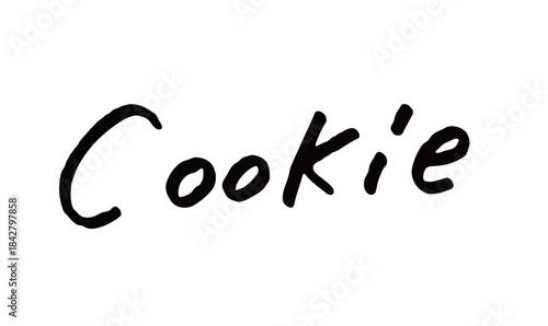 手書き文字「Cookie」｜焼きたてクッキーをイメージした英字ロゴ素材