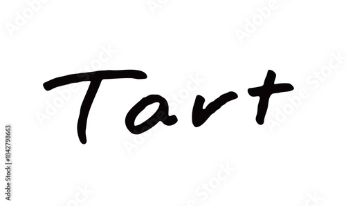 手書き文字「Tart」｜タルト専門店やカフェに合う英字手書きロゴ素材