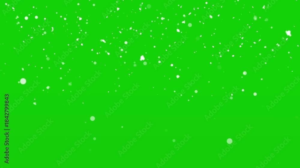 Snowing Display/screen Snow falling green screen, snowfall particle animation 4k, snowing ...