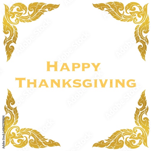 A festive happy thanksgiving day