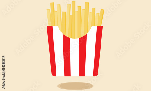 Snacks french fries fast food side dish crispy slice potatoes