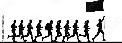 Collection of twenty diverse adult professional silhouettes in suits and gowns, holding cameras, violins, guitars, and drums, symbolizing business, art, photography, and music vector illustration.