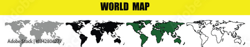 World Vector dotted world map.black halftone dotted map illustration vector, Vector style dotted map used for digital insights