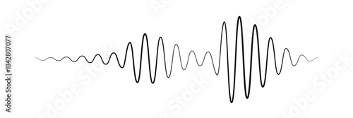 Podcast sound waves set. Waveform pattern for music player, podcast, voise message, music app. Audio wave icon. Equalizer template. Vector illustration isolated on white background adobe stock