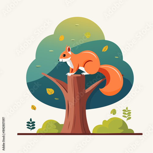 squirrel on tree