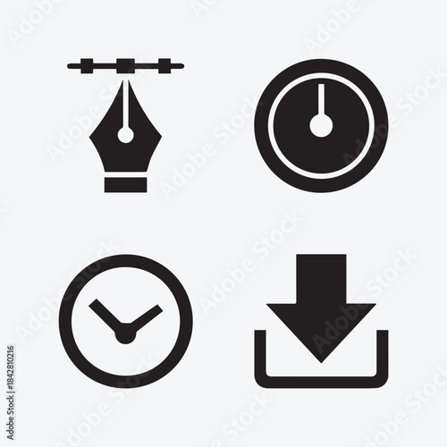 Mega Continuous Line Drawing Set of People Doing House Cleaning Chores