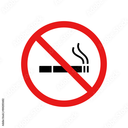 No Smoking Allowed – Cigarette Prohibition Icon