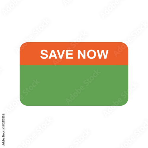 Save Now Button Illustration, Eye-Catching Call to Action, Promotional Graphic for Online Shopping, Digital Marketing, E-commerce Strategy, Engaging User Interface