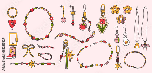 Colorful DIY jewelry set