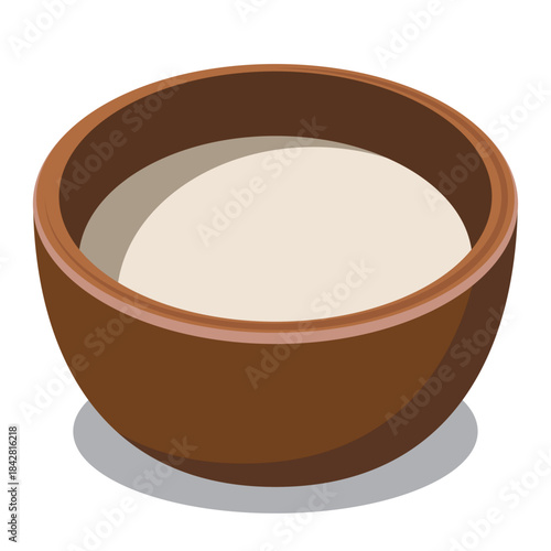 Makgeolli traditional drink vector drawing.