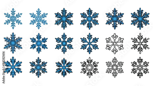 Snowflakes fall gently in winter weather conditions outdoor scene