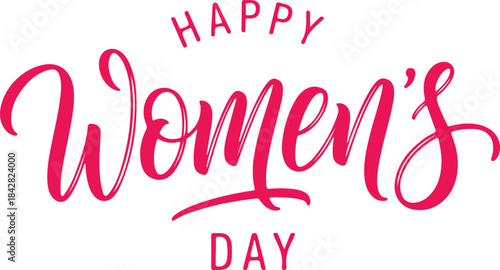 Happy Women's Day Calligraphy Greeting