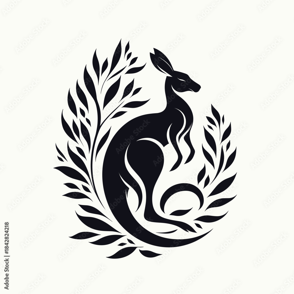 Obraz premium Silhouette of a Kangaroo