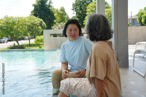 Wallpaper Mural Portrait of elderly lifestyle . Torontodigital.ca