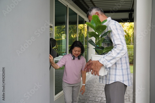 Wallpaper Mural Portrait of elderly lifestyle . Torontodigital.ca