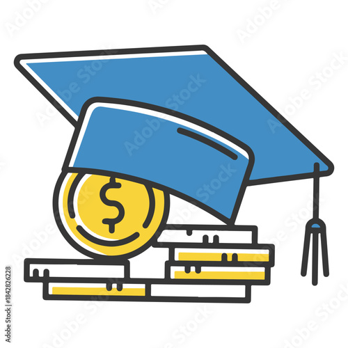 Academic Funding Loan Icon Set