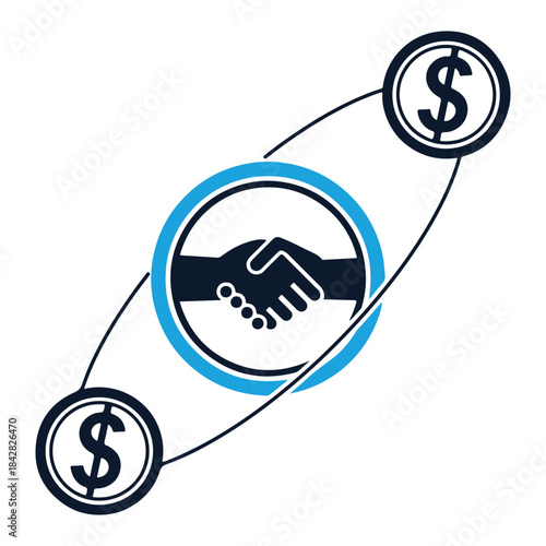 Business Leader Handshake Logo