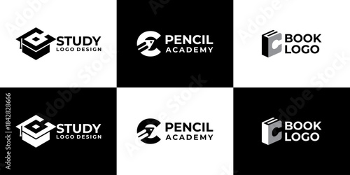 academy logo letter C vector modern, education logo design