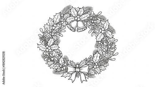 Single hand-held wire whisk with a wooden handle, isolated on white, perfect for baking and cooking graphics