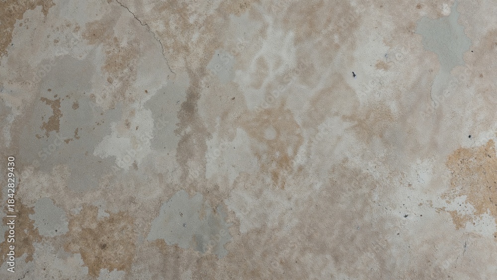 Fototapeta premium Image of a textured, weathered surface with weathered, uneven patterns and a mix of light brown and grayish tones.