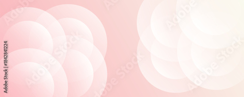 Minimalist banner background. Abstract circle effect style. Trendy Memphis modern style