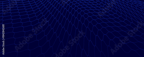 Abstract net background blue for sports, Mesh texture for fishing nets. Seamless pattern for sportswear or soccer goal, volleyball net, basketball hoop, hockey, athletics. Eps10