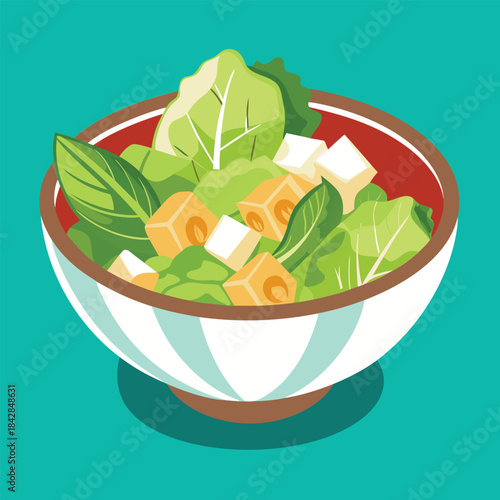 Healthy salad in a bowl