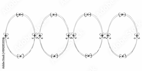 Five interconnected circular structures with central cross like elements