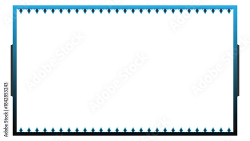 Stream overlay webcam border panel template