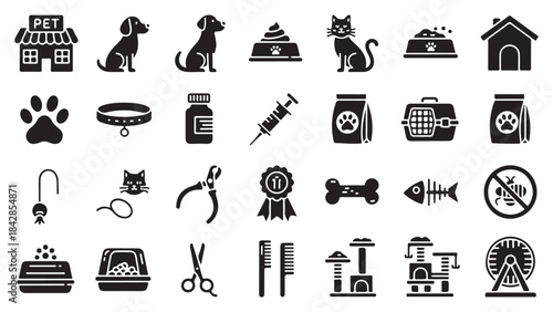 Public Speaking, Communication, and Networking Vector Icons: Presentation, Discussion, and Voice Command Symbols
