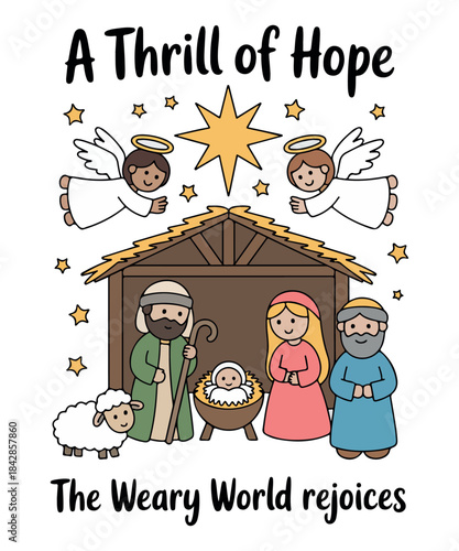 A thrill of hope the weary world rejoices