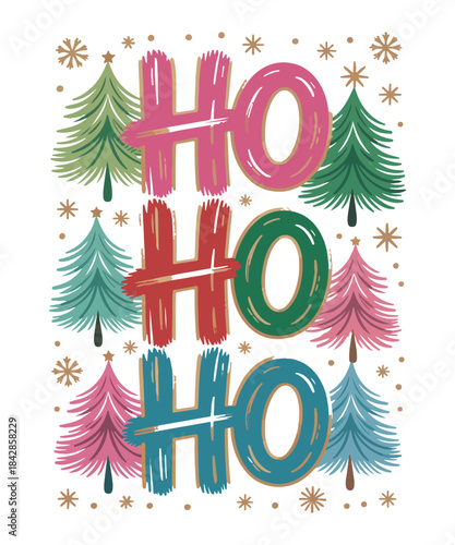 Ho ho ho christmas t shirt design