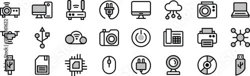 Big Vector Icon Pack Office supplies for Website, Mobile Apps, UI UX, and Digital Asset Use