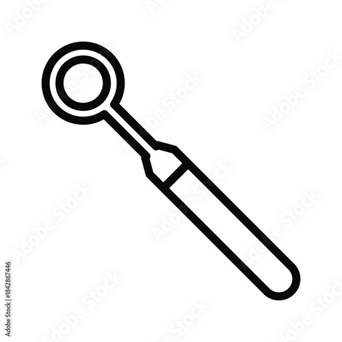 Dental mirror icon