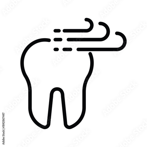Sensitive tooth icon