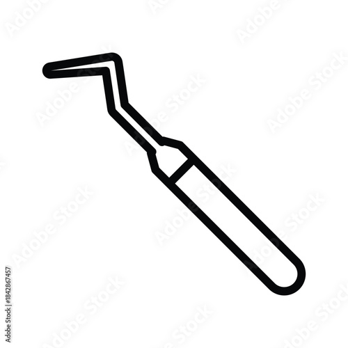 Dental explorer icon