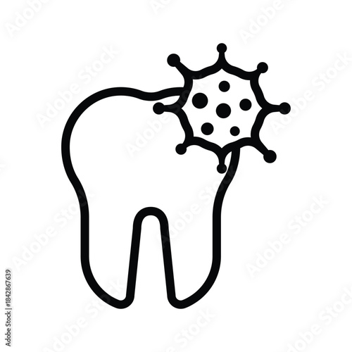 Tooth cavities icon