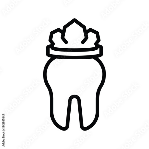 Crown tooth icon
